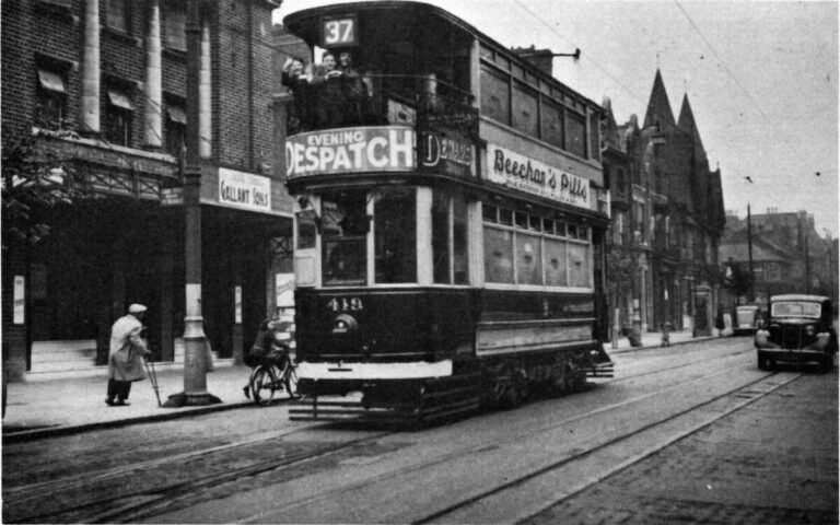 A tram outside the Imperial c1940