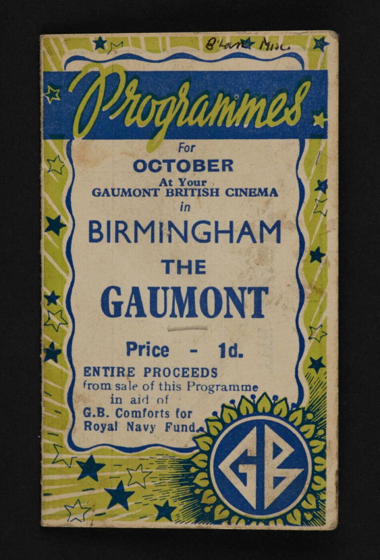 Gaumont Programme Oct 1944 - Library of Birmingham Archive