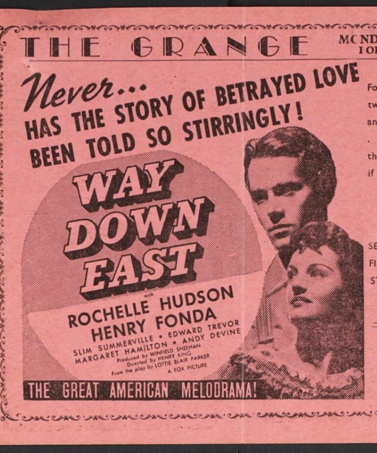 Advert from the Grange programme, April 1936, courtesy of Library of Birmingham