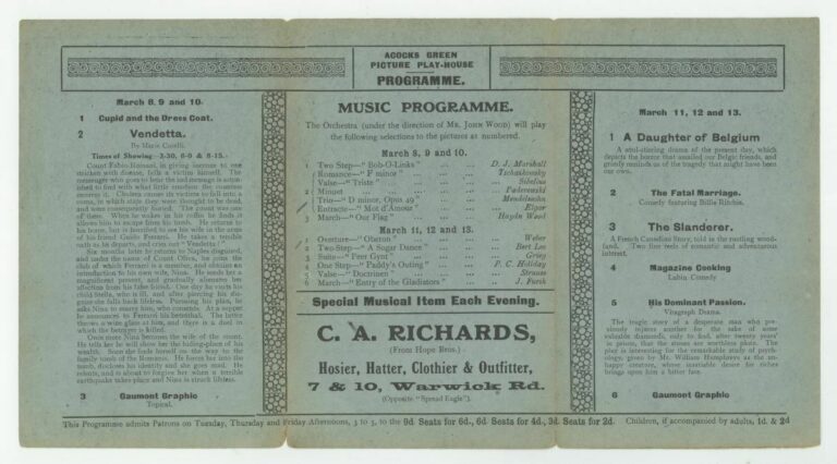 Picture Playhouse programme 04 (back)