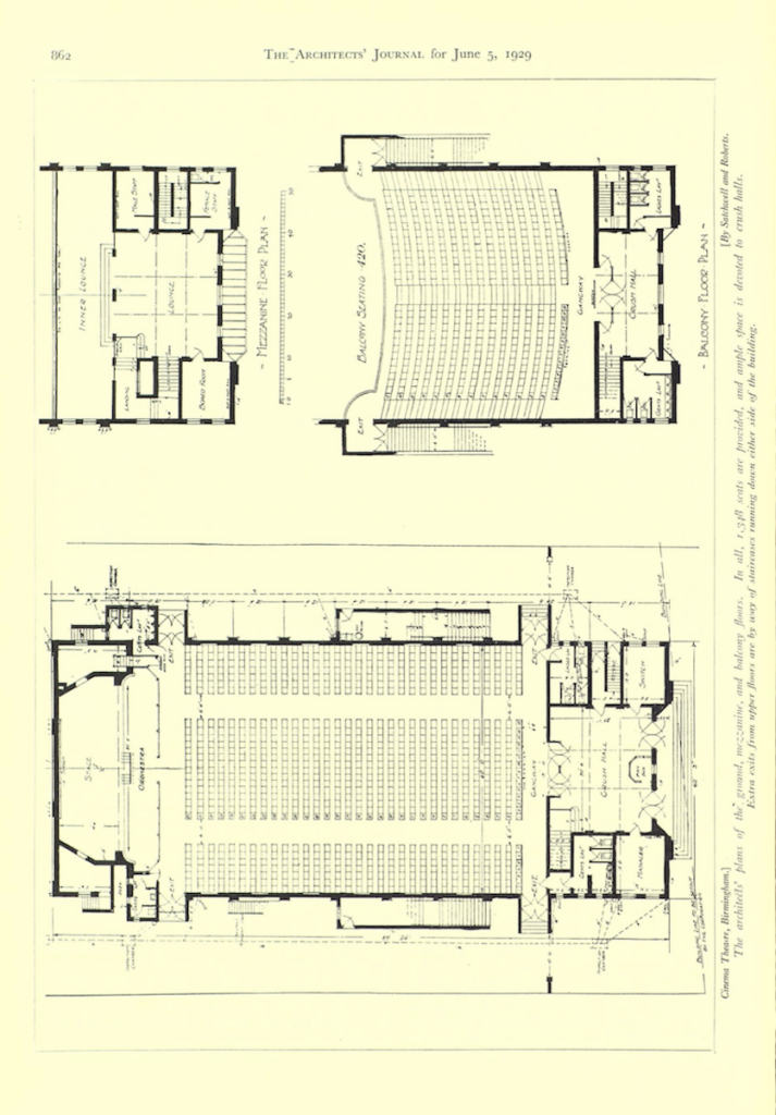 Architectural Plans for Interior c.1920s