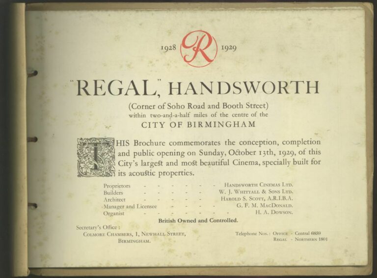 BirminghamLives_2_Handsworth_Regal_1929_Programme