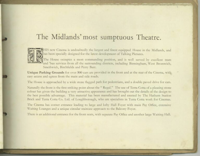 BirminghamLives_4_Handsworth_Regal_1929_Programme